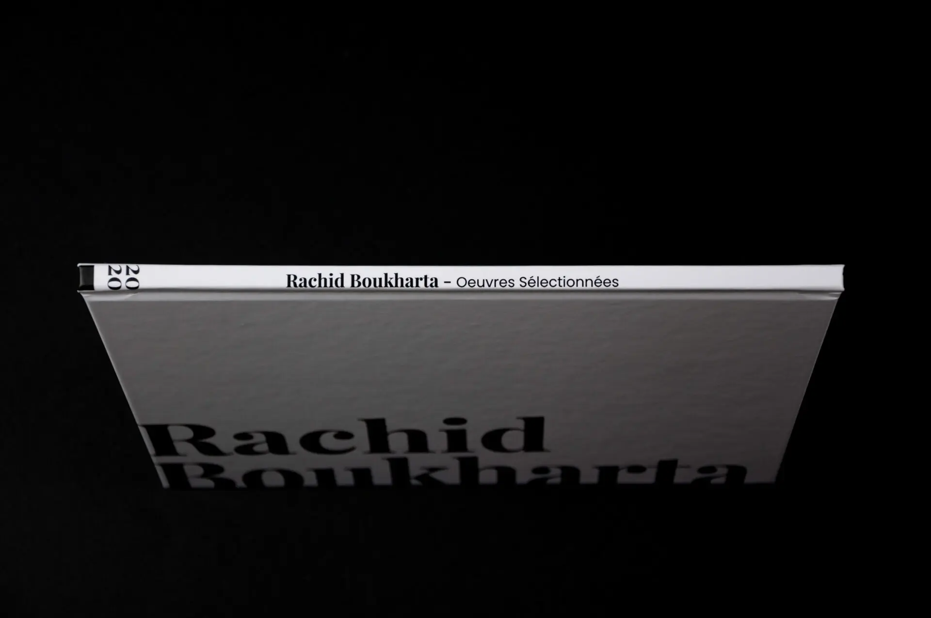 Tranche du livre Rachid Boukharta – Œuvres sélectionnées, édition 2020