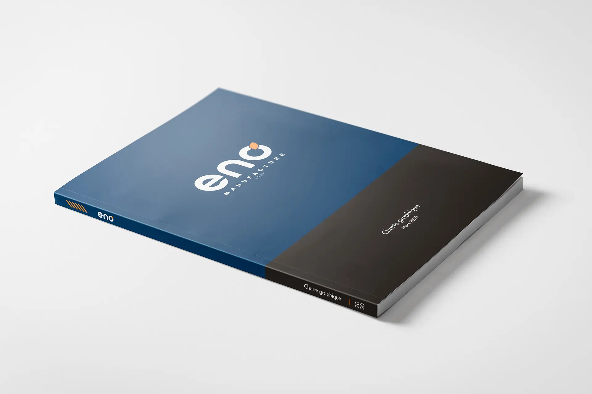 Couverture de la charte graphique ENO Manufacture bleu marine et noire
