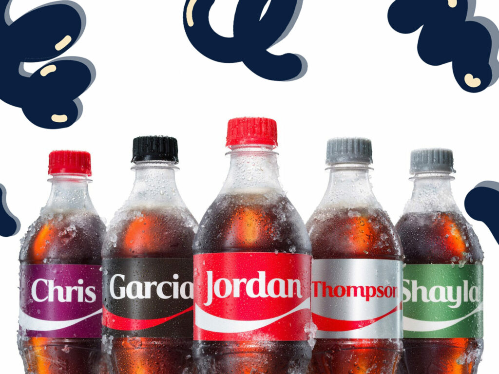 bouteilles personnalisées de Coca-Cola